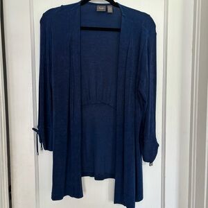 Chicos Travelers Blue Cardigan
